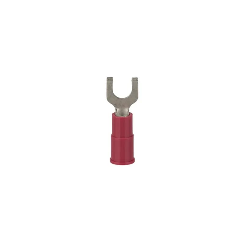 22-18 AWG, # 8 Stud Vinyl Insulated Flange Spade, 100 Per Pack
