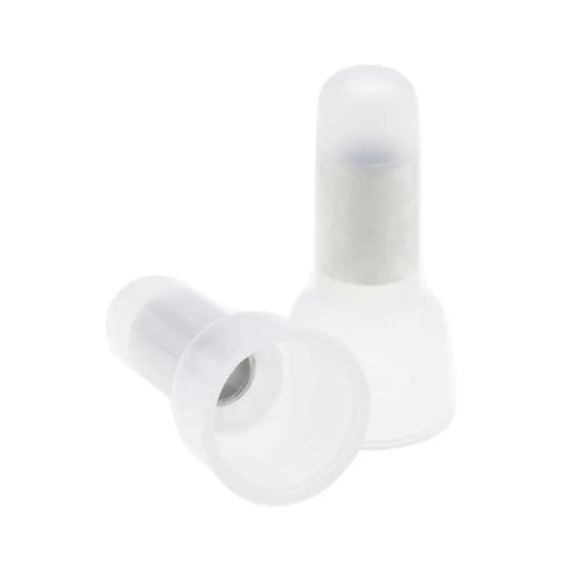 NSI Industries C16-N - The Easy-Twist C16-N 100-Count Pack of Nylon Closed-End Wire Connectors are designed for use on pre-insulated wires in the 22-14 AWG size range. Theyâ€™re UL-certified as self-extinguishing and rated for a maximum temperature of 105Ëš Celsius (221Ëš Fahrenheit). The closed-end nylon connector features an internal metal crimp sleeve that can be tightened over twisted pre-insulated wires to form a safe and secure join. Their compact design is useful for applications in tight areas or anywhere else you need to connect wires.
