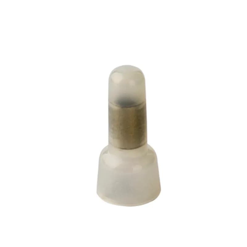 NSI Industries C16-N-S - The Easy-Twist C16-N-S 25-Count Pack of Nylon Closed-End Wire Connectors are designed for use on pre-insulated wires in the 22-14 AWG size range. They’re UL-certified as self-extinguishing and rated for a maximum temperature of 105˚ Celsius (221˚ Fahrenheit). The closed-end nylon connector features an internal metal crimp sleeve that can be tightened over twisted pre-insulated wires to form a safe and secure join. Their compact design is useful for applications in tight areas or anywhere else you need to connect wires.