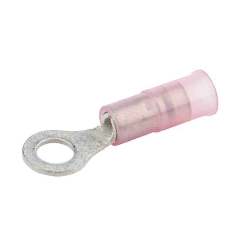 22-18 AWG Nylon Insulated Ring #8 Stud, 100 Per Pack