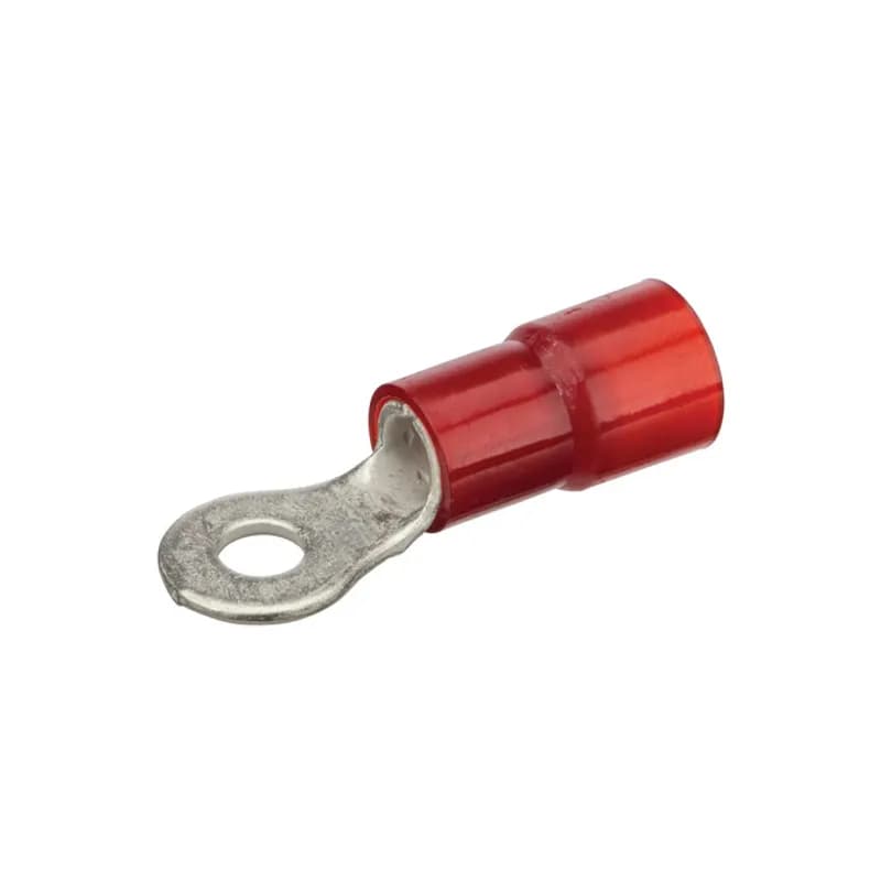 8 AWG Nylon Insulated Ring #10 Stud, 25 Per Pack