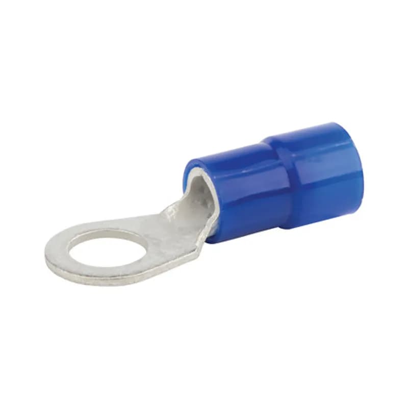 6 AWG Nylon Insulated Ring 3/8" Stud, 15 Per Pack