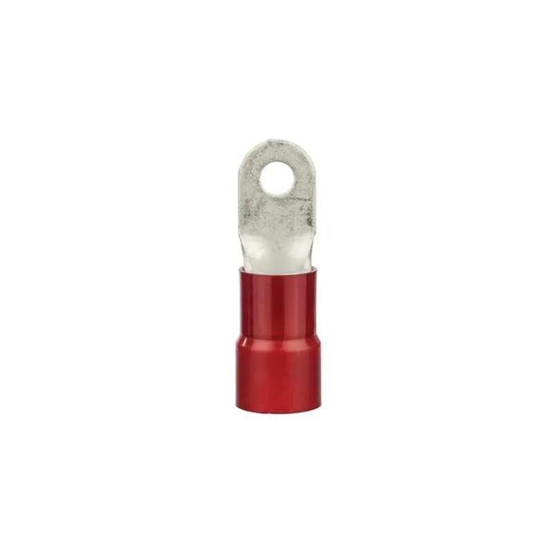 NSI Industries R2-14N - 2 AWG Nylon Insulated Ring 1/4" Stud, 10 Per Pack