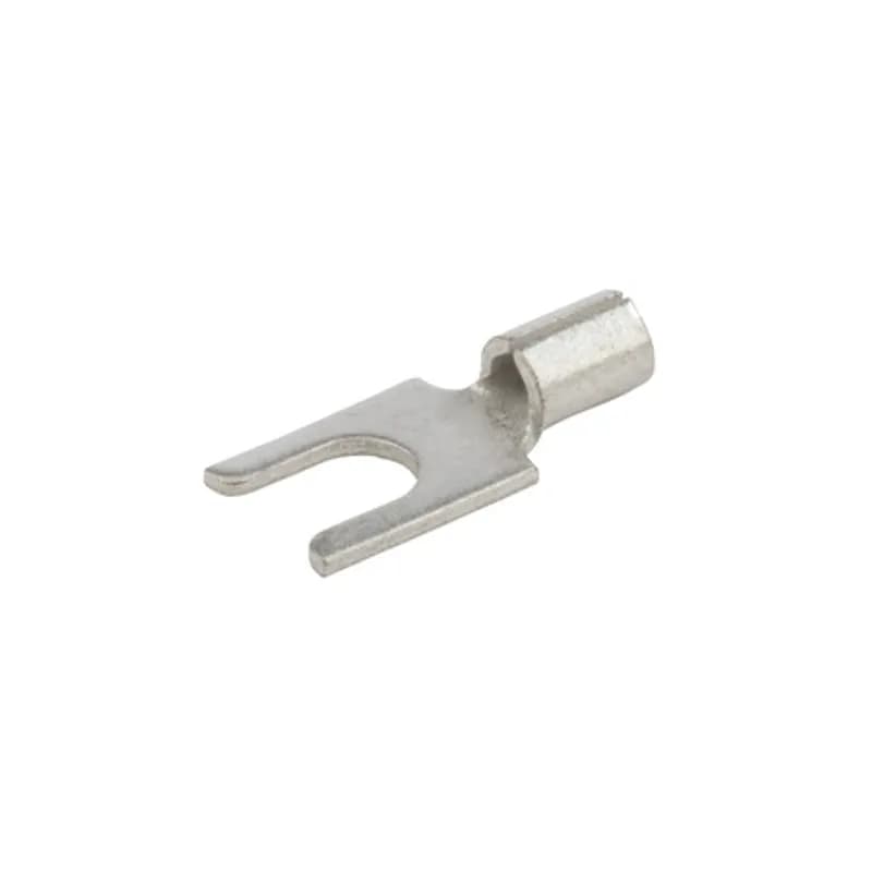 22-18 AWG Bare Block Style Spade #6 Stud, 100/Pack