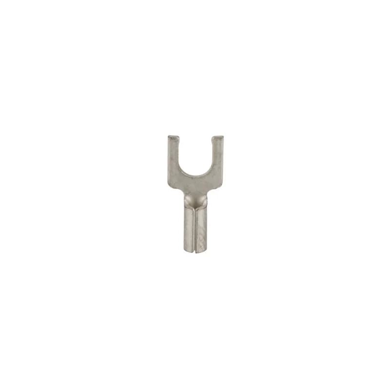 22-18 AWG Bare Block Style Spade #8 Stud, 100/Pack