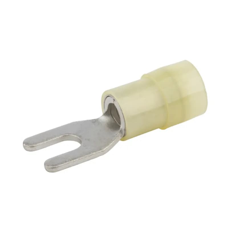12-10 AWG Nylon Insulated Spade #6 Stud, 50 Per Pack