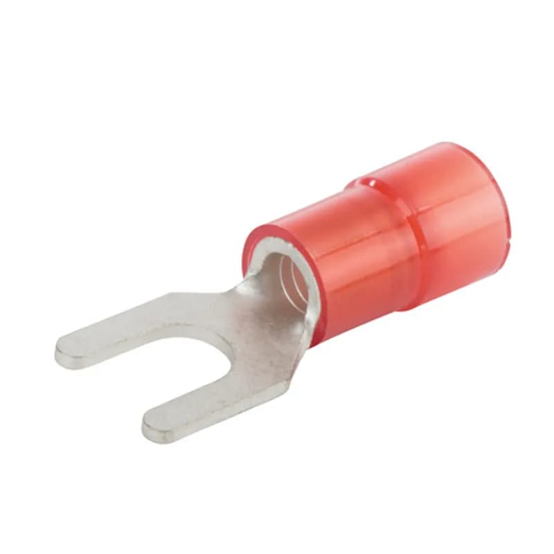 NSI Industries S8-14N - 8 AWG Nylon Insulated Spade 1/4" Stud, 25 Per Pack