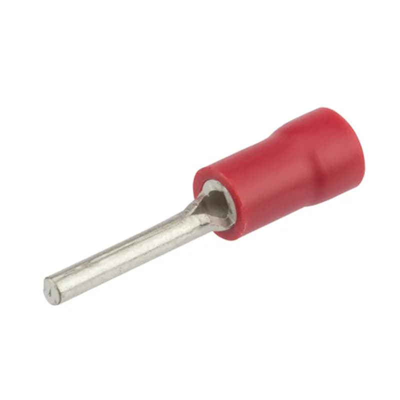 22-18 AWG Vinyl Insulated Pin Terminal, 100/Pack