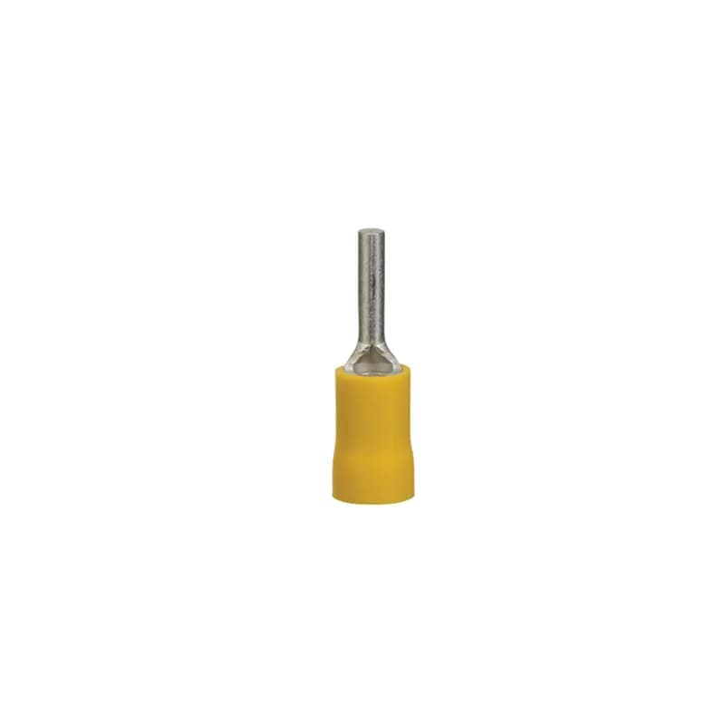 12-10 AWG Vinyl Insulated Pin Terminal, 50/Pack