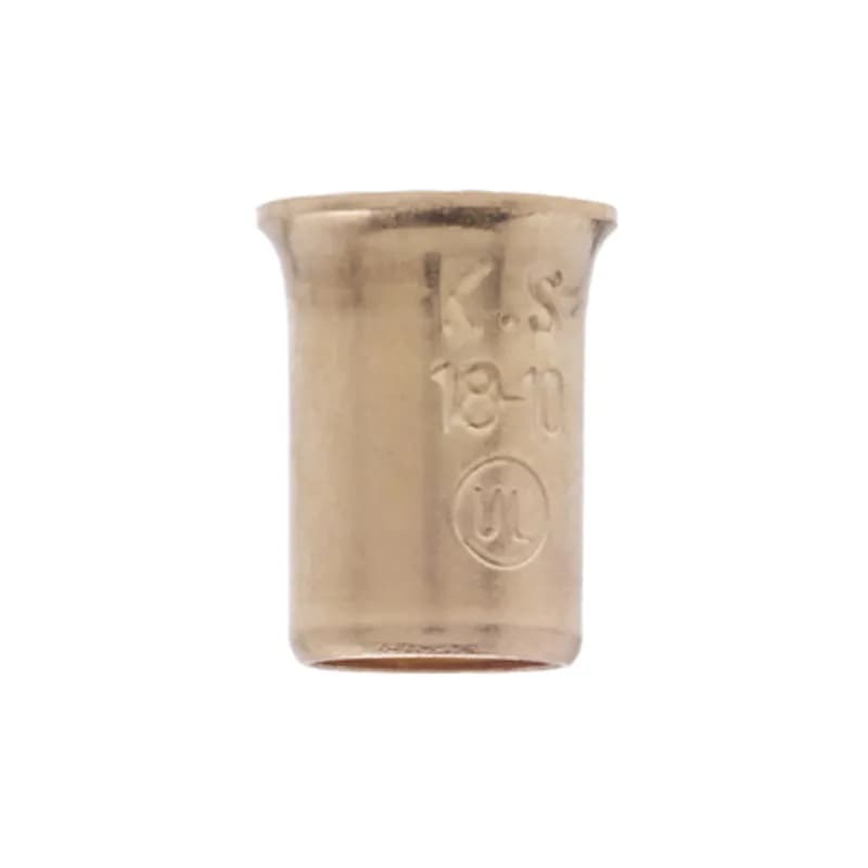 NSI Industries SB1810-B - The Easy-Twist SB1810-B 1000-Count Bag of Copper Crimp Sleeve Wire Connectors are designed for use on wires in the 18-10 AWG size range. The simple sleeve design forms low-resistance connections in a tight space and installs using a specialized crimp tool or adjustable pliers. Use crimp sleeves to permanently connect wires in grounding, uninsulated or small motor applications where vibration resistance is a concern.