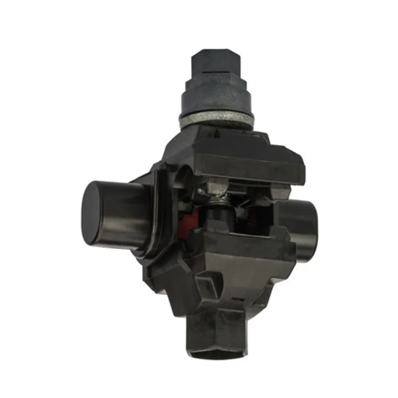 NSI Industries IPCS4002 - Insulation Piercing Connector 4/0 - 3 AWG Insulation piercing connectors are made for use with copper-copper, copper to aluminum and aluminum to aluminum applications. They are safe to use and are completely insulated, no need to strip wire. They can be installed on energized conductors with no contact at any point. No spacer required between connections. Exclusive "turbo spacer" keeps tap side open while main conductor is being tightened. Watertight and corrosion-free.
