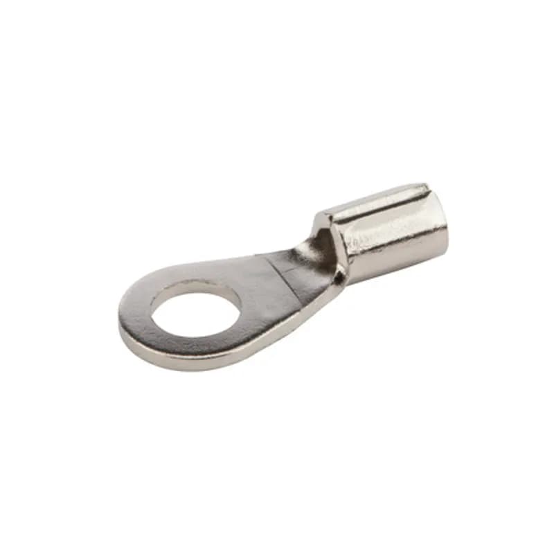 22-18 AWG, # 6 Stud High Temperature Ring Terminal, 100/Pack