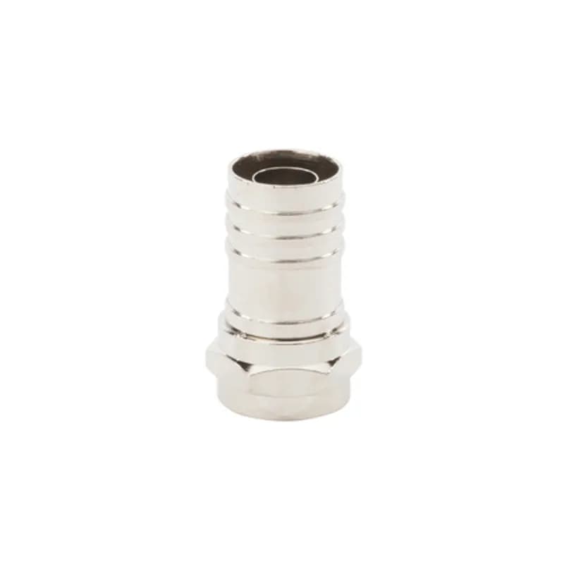 Crimp On F Connector For RG6/U Cable - 25/Pack