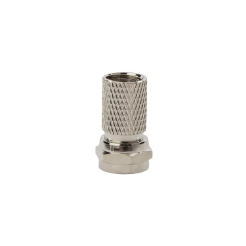 Twist On Quad Shield F Connector For RG6/U Cable - Pack Of 25