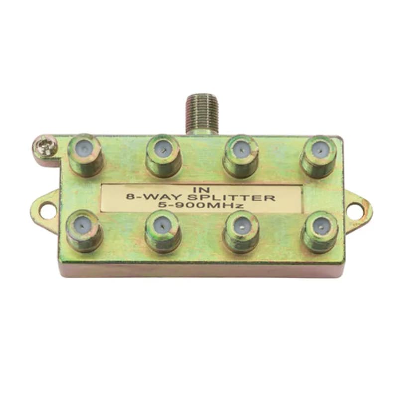 Eight Way Coax Splitter 5-900 mhz