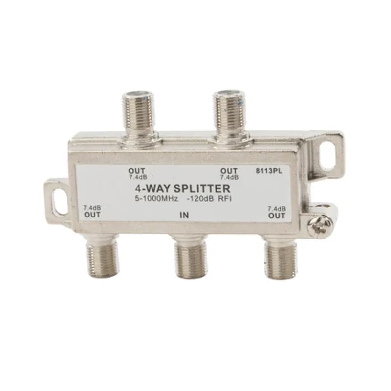 Four Way Coax Splitter-High Frequency