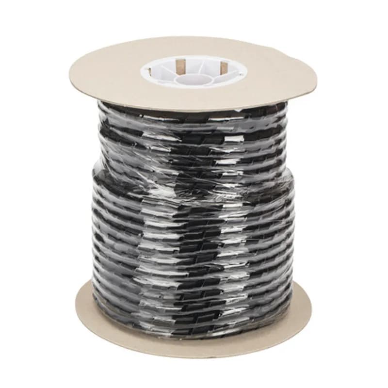 .375 Black Poly Spiral Wrap
