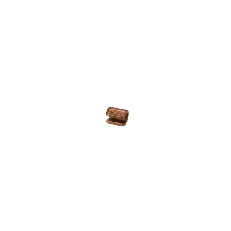 Copper C Tap for 14 to 12 AWG Copper "C" Taps ensure positive, all around compression with low-resistance and high pull-out values. Made of high conductivity copper, they satisfy the requirements of NEC250-81 and 250-91 for connecting to the grounding electrode system. Rated 600 Volts.