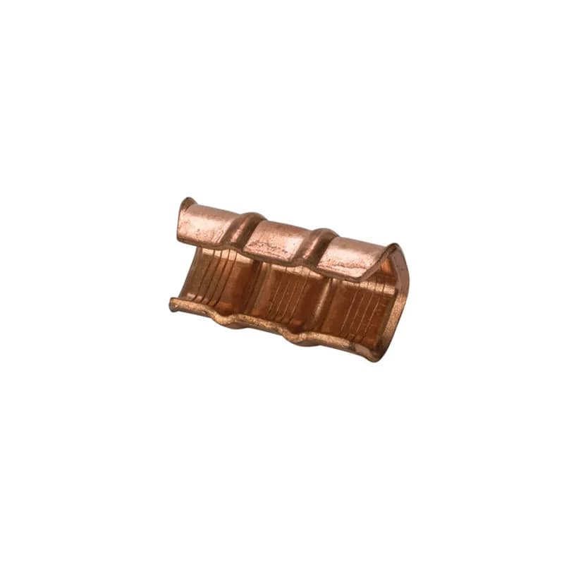 Copper C Tap Grounding Connector for 2/0 to 1/0 AWG Copper "C" Taps ensure positive, all around compression with low-resistance and high pull-out values. Made of high conductivity copper, they satisfy the requirements of NEC250-81 and 250-91 for connecting to the grounding electrode system. Rated 600 Volts.