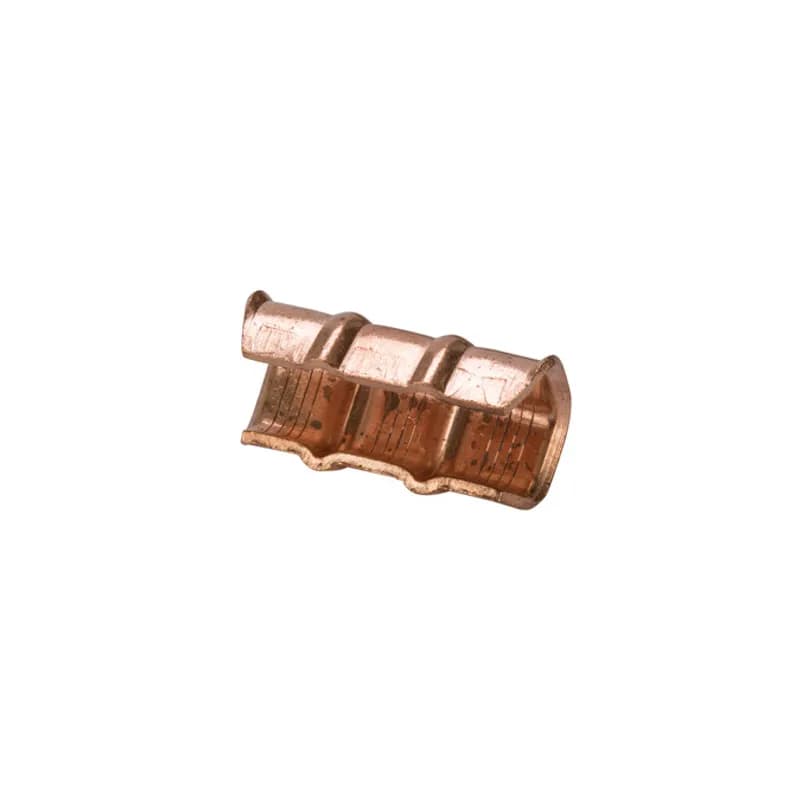 Copper C Tap Grounding Connector for 1/0 to 2 AWG Copper "C" Taps ensure positive, all around compression with low-resistance and high pull-out values. Made of high conductivity copper, they satisfy the requirements of NEC250-81 and 250-91 for connecting to the grounding electrode system. Rated 600 Volts.
