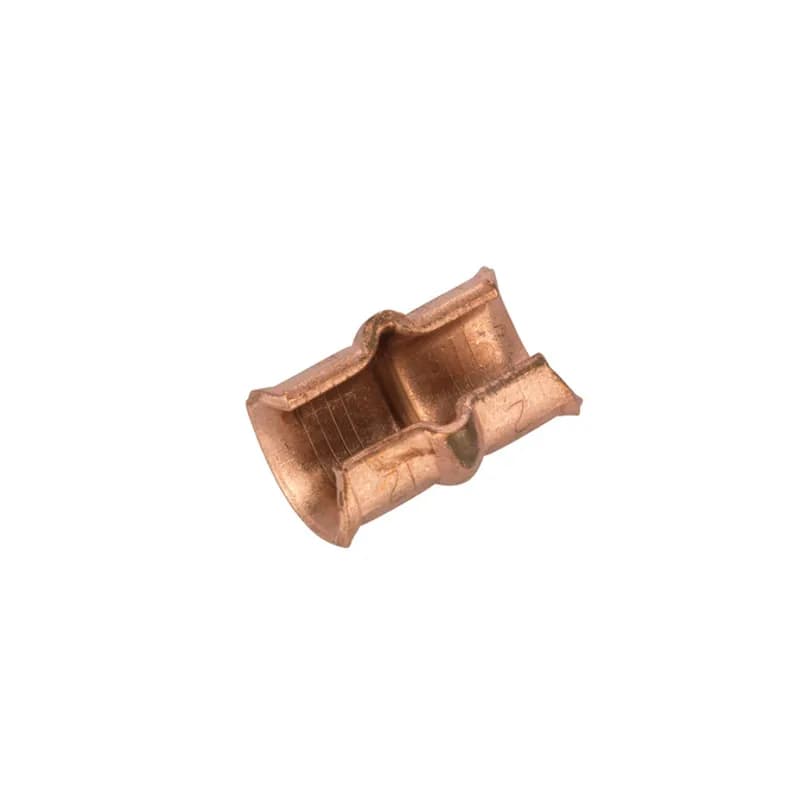 Copper C Tap Grounding Connector for 3 to 4 AWG Copper "C" Taps ensure positive, all around compression with low-resistance and high pull-out values. Made of high conductivity copper, they satisfy the requirements of NEC250-81 and 250-91 for connecting to the grounding electrode system. Rated 600 Volts.