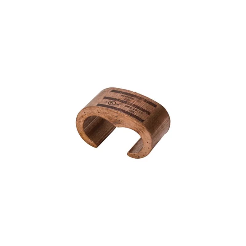 NSI Industries CTH-112 - Heavy Duty Copper C Tap Grounding Connector for 250 MCM to 2/0 AWG APPLICATIONS: Copper "C" Taps ensure positive, all-around compression with low-resistance and high pull-out values. Made of high conductivity copper, they satisfy the requirements of NEC250-81 and 250-91 for connecting to the grounding electrode system. Rated 600 Volts.
