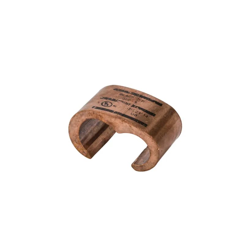 Heavy Duty Copper C Tap Grounding Connector for 350 MCM to 4/0 AWG APPLICATIONS: Copper "C" Taps ensure positive, all-around compression with low-resistance and high pull-out values. Made of high conductivity copper, they satisfy the requirements of NEC250-81 and 250-91 for connecting to the grounding electrode system. Rated 600 Volts.