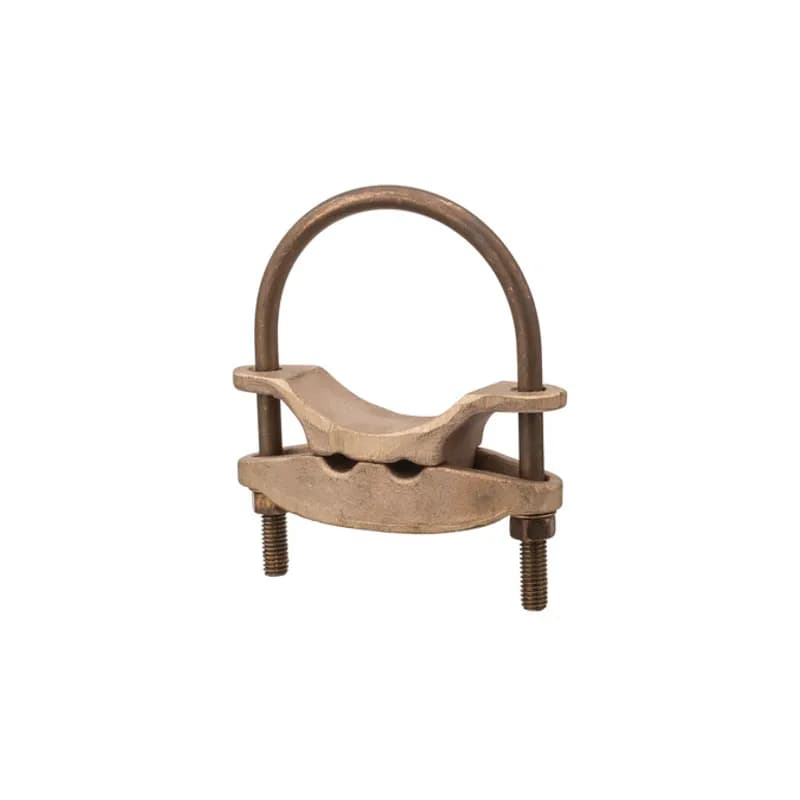 The NSI UC-243 Bronze Heavy Duty U-Bolt Clamp is designed to grip ground pipes with a 3" diameter in parallel or 90-degree positions with an easily adjusted, durably strong design. The high-copper-content alloy of the clamp provides excellent conductivity and heavy-duty strength, alongside the silicon bronze nuts and lockwashers. 200- series U-bolt clamps fit two individual conductors for grounding on the same pipe. Use this U-bolt for demanding applications in harsh environments, including direct burial in earth or concrete. UL Listed 467 for Grounding and Bonding. Stock products you can rely onâ€”stock NSI.
