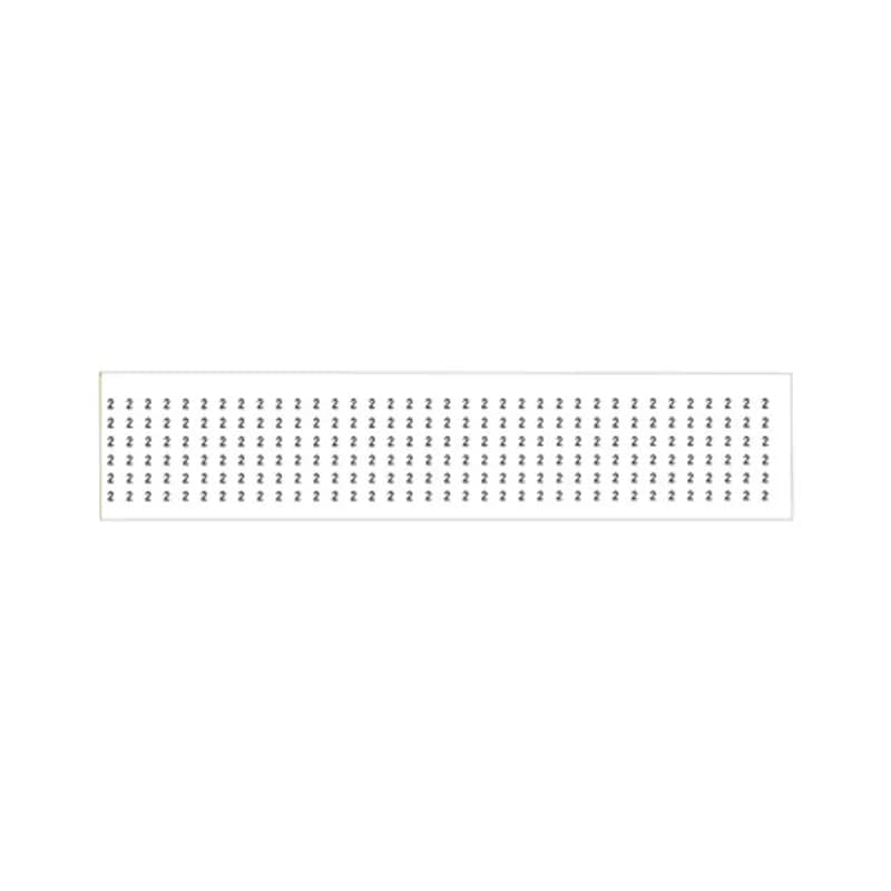NSI Industries WMC-2 - Wire Marker Cards (#2) vinyl impregnated cloth markers 1.5" long