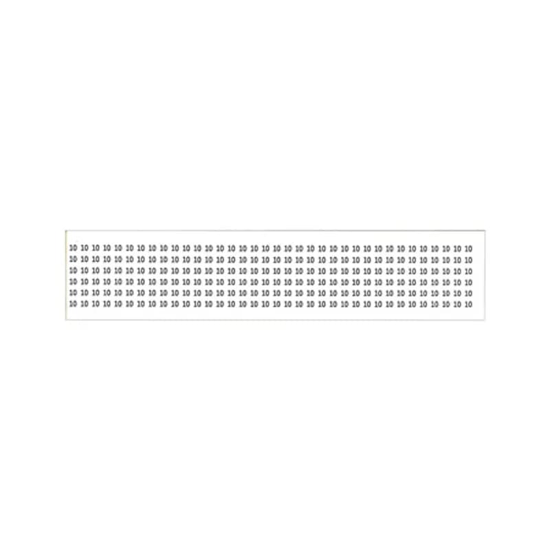 NSI Industries WMC-10 - Wire Marker Cards (#10) vinyl impregnated cloth markers 1.5" long