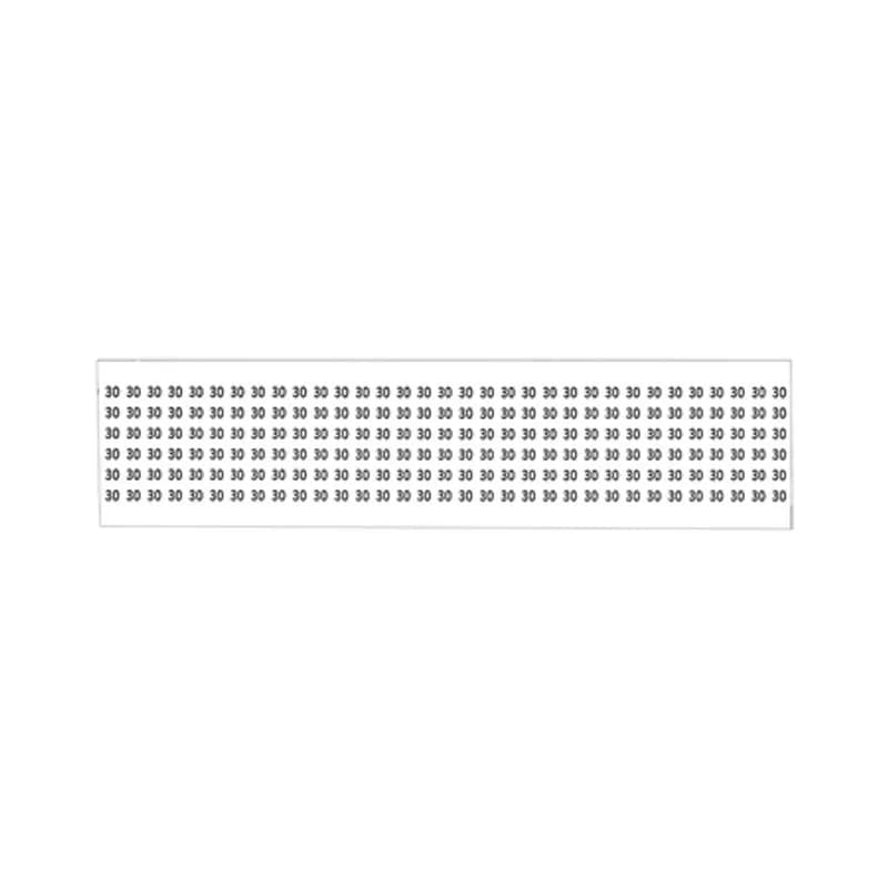 Wire Marker Cards (#30) vinyl impregnated cloth markers 1.5" long