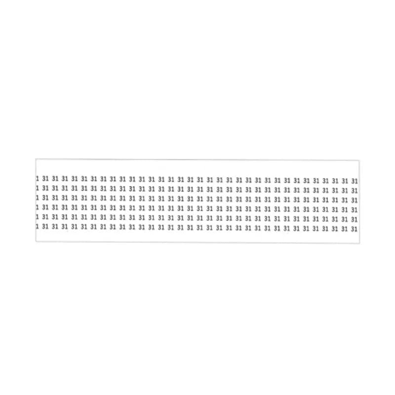 Wire Marker Cards (#31) vinyl impregnated cloth markers 1.5" long