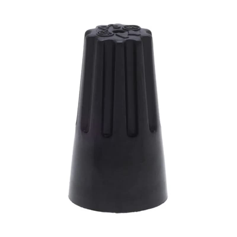 NSI Industries WC-HB3-B - The Easy-Twist WC-HB3-B 500-Count Bag of High Temperature Black Wire Connectors are designed for use on copper wires in the 22-14 AWG size range. Theyâ€™re made of flame-retardant thermoplastic rated for a maximum temperature of 150Ëš Celsius (302Ëš Fahrenheit). The quick-grip square spring design grips in fewer twists and can dead-end a single wire, while the ergonomic ribbed texture makes them easy to twist. Their compact design is useful for applications in tight areas or anywhere else you need to connect wires.