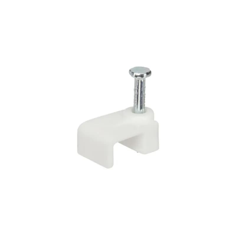 Polyester Nail Clip White .335x.315" 100