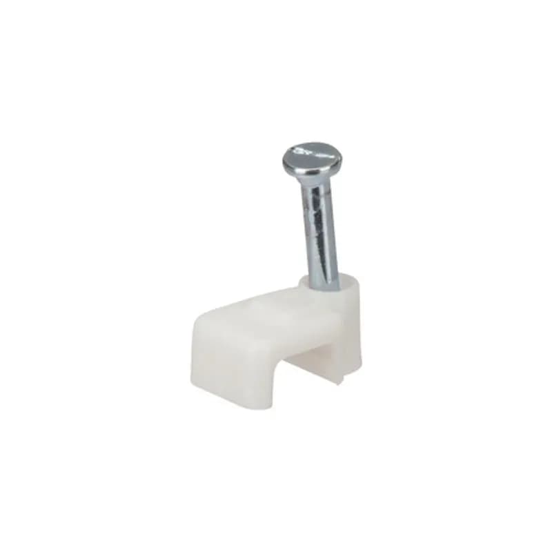 Polyester Nail Clip White .217x.216" 100