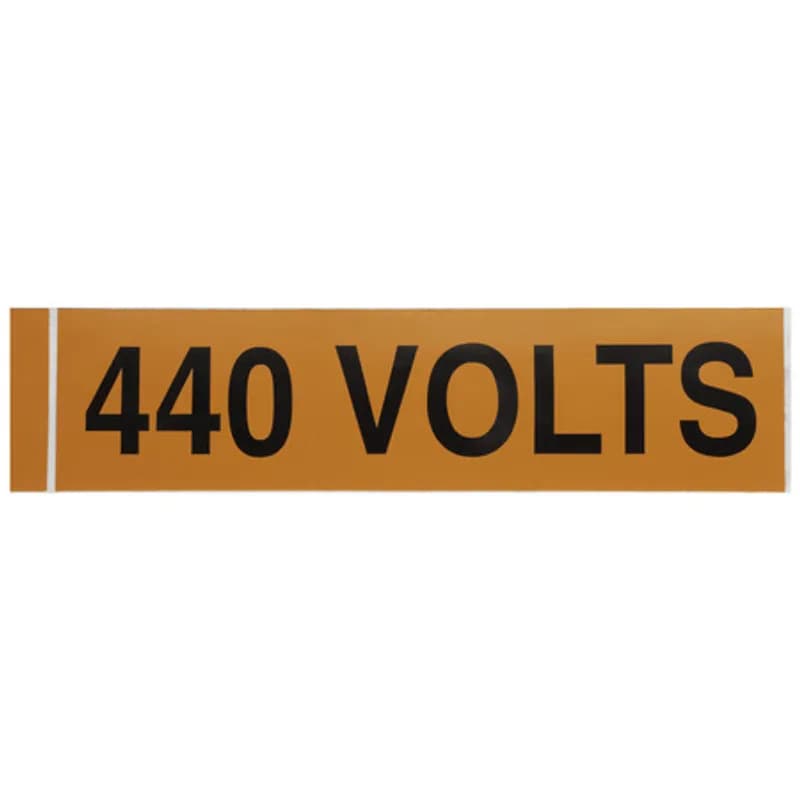 Voltage Markers 440 Volts, 1ea. 9x2.25"