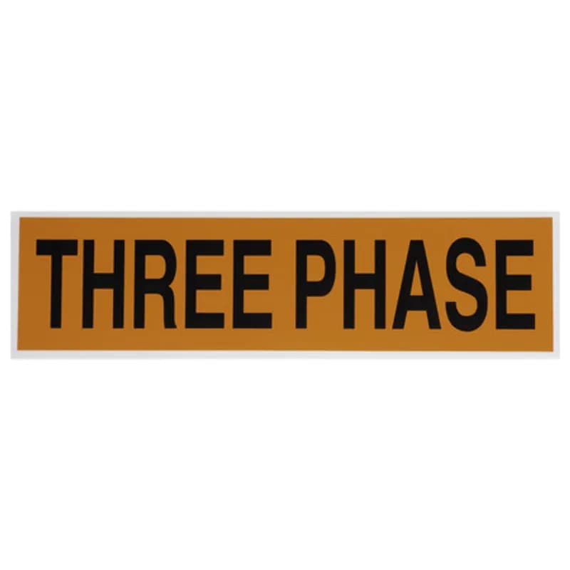 Voltage Markers Three Phase, 1ea. 9x2.25"
