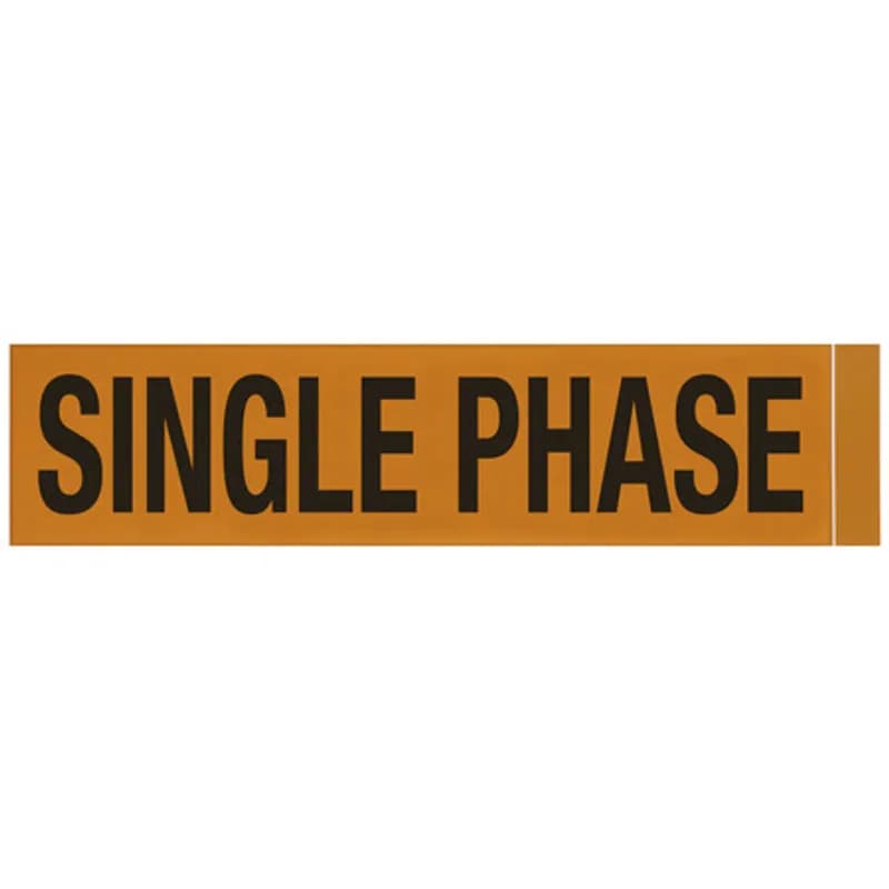 Voltage Marker Single Phase, 1ea. 9x2.25"
