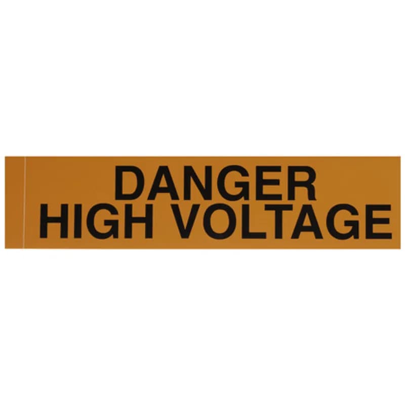 Voltage Markers Danger High Voltage, 1ea. 9x2.25"