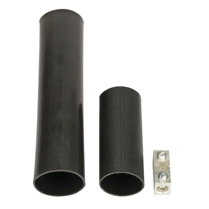 Easy-Splice Dual Rated Direct Burial Butt Splice Kit for #6 to 1/0 AWG Utilizing a mechanical dual rated splice and matched heavy wall heat shrink tubing to create an insulated splice for copper and/or aluminum cables. Temperature Rating 105 degrees C. 600 Volt Maximum.