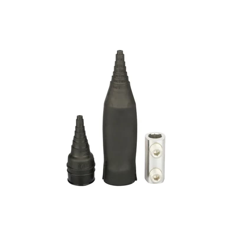 Easy-Splice Direct Burial Splice Kit with Rubber Cover 6 AWG - 350 MCM Direct Burial Splice Kits are dual-rated for use with copper and aluminum cable. These kits consist of an in-line mechanical set screw connector pre-filled with oxide inhibitor and an EPDM rubber insulating cover to ensure a watertight seal. Rated 600 Volts APPLICATIONS: Street lights, motor connection, irrigation systems, HVAC, outdoor lighting, and over wire nuts for a secure seal.