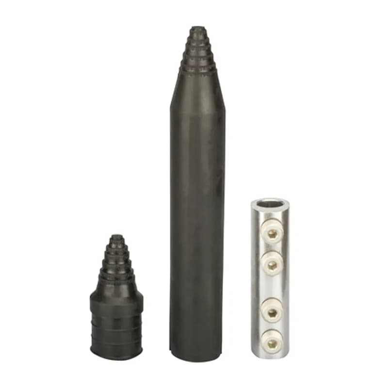 Easy-Splice Direct Burial Splice Kit with Rubber Cover 250 - 750 MCM Direct Burial Splice Kits are dual-rated for use with copper and aluminum cable. These kits consist of an in-line mechanical set screw connector pre-filled with oxide inhibitor and an EPDM rubber insulating cover to ensure a watertight seal. Rated 600 Volts APPLICATIONS: Street lights, motor connection, irrigation systems, HVAC, outdoor lighting, and over wire nuts for a secure seal.
