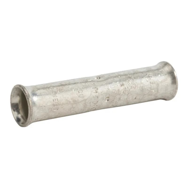 NSI Industries SC-1B - StandardBarrel TinnedCopperSplice1 AWG Standard Barrel Belled End Tinned CopperSplices is a type of copper compression connector that is produced from high conductivity copper tubing. They are tin-plated to provide corrosion resistance and are marked with die index and color coded for easy reference. Listed for 35KV maximum when properly installed.