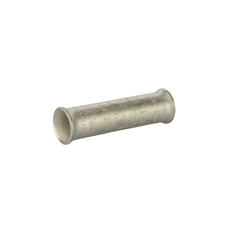 NSI Industries SC-3/0B - Short Barrel Copper Compression Splice for Flexible Copper Cable 3/0AWG Compression splices for flexible copper cables are connects that have flared openings at both ends to ensure ease of cable insertion of flexible and extra flexible cables such as locomotive, welding, mining cable and more. Positive center stop. Tin-plated for corrosion resistance. Rated 600 volts for copper cables only.