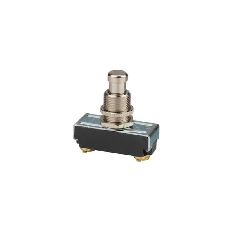 Nickel Screw Connection SPST N.O. Pushbutton Switch