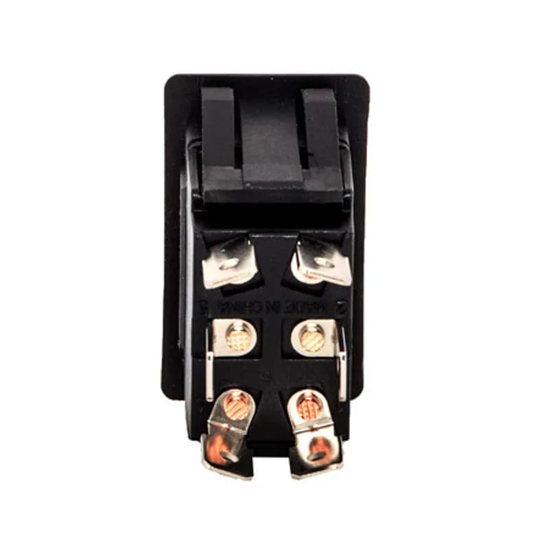 NSI Industries 77060RQ - ON OFF ON - DPDT - No-Light Black QuikConnect Rocker Switch