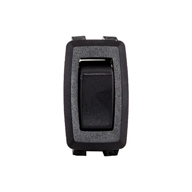 NSI Industries 77140RQ - ON OFF - SPST - No-Light Black QuikConnect Rocker Switch No light or non-lighted black QuikConnect Rocker switches are made of black phenolic bases with a black snap-in bexel and nylon actuator. They are SPST with a maintained function.
