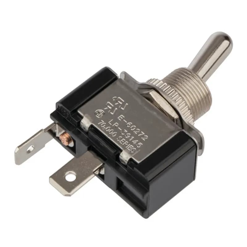 NSI Industries 78050TQ - ON OFF - SPST - Nickel .250 QuikConnect BatToggle Switch