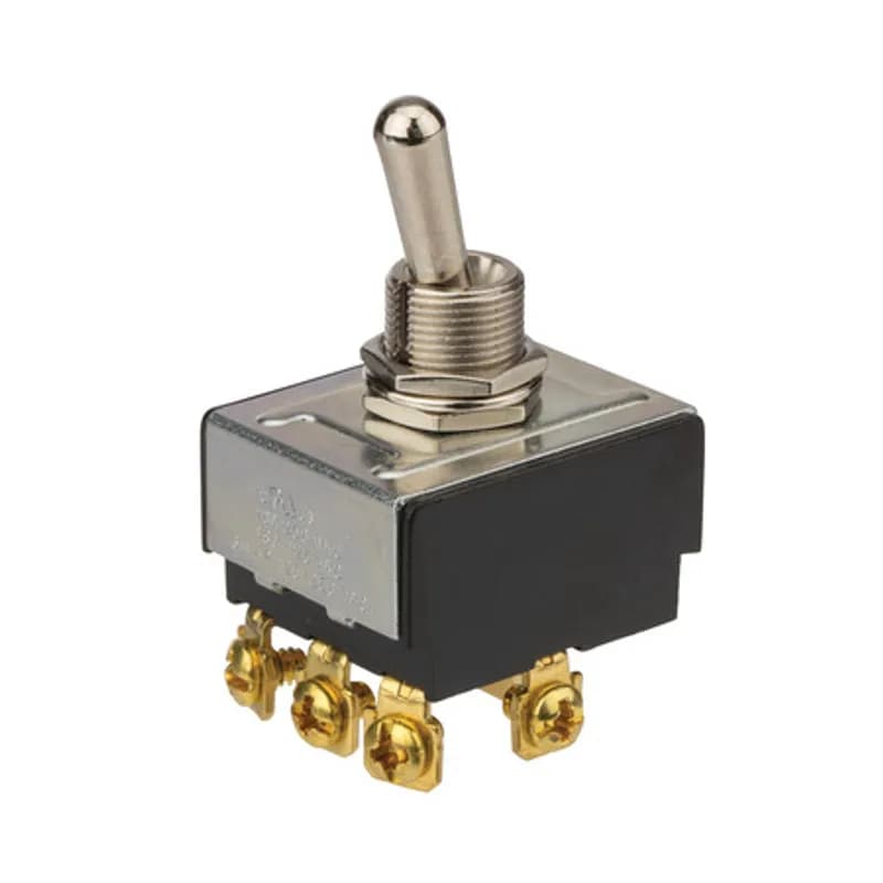 NSI Industries 78310TS - ON OFF - 3PST - Nickel Screw Connect Bat Toggle Switch