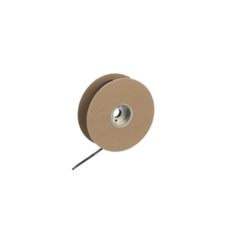 .125/ .062 Easy-Splice Thin Wall Tubing 25 Foot Spool Flexible flame-retardant, thin wall, general purpose heat shrinkable polyolefin tubing has a 2:1 shrink ratio. Used for electrical insulation, wire harness bundling, wire jacket marking and color coding, it also splices and makes functional terminations. Available in black, white, red, green, blue and clear. Standard packaging is either 6" lengths in blister boxes or in economical 25' spools. UL recognized to Standard 224. Black, white and colored thin wall tubing meet MIL-DTL-23053/5, Class 1. Clear meets MIL-DTL-23053/5, Class 2 and is not flame retardant. Rated 600 Volts, 125 C.
